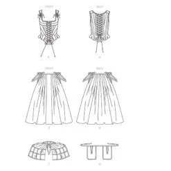 Patron - Corps Baleiné Et Paniers -Halloween Cosplay Magasin patron corps baleine et paniers 4