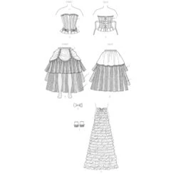 Patron Robe De Cabaret -Halloween Cosplay Magasin patron robe de cabaret 4