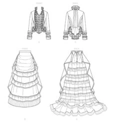 Patron Robe XIXème -Halloween Cosplay Magasin patron robe victorienne 5