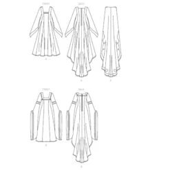 Patron Robes Médievales -Halloween Cosplay Magasin patron robes medievales 2