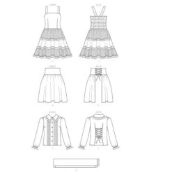 Patron - Vêtements De Poupée -Halloween Cosplay Magasin patron vetements de poupee 8