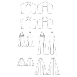 Patron Y.H Robe Médiévale -Halloween Cosplay Magasin patron yh robe medievale 3